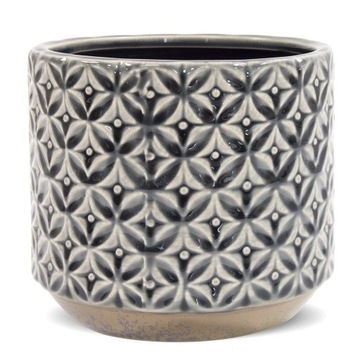 КРУГЛЫЙ ЦВЕТОЧНЫЙ ГОРШОК 12x10см БЕЖЕВЫЙ, КОРИЧНЕВЫЙ, ГРАФИТ