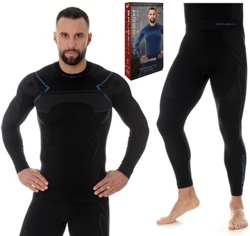 Brubeck TERMO ZIMOWA ODZIEŻ BIEGOWA KALESONY BLUZA DO BIEGANIA do -20 -M