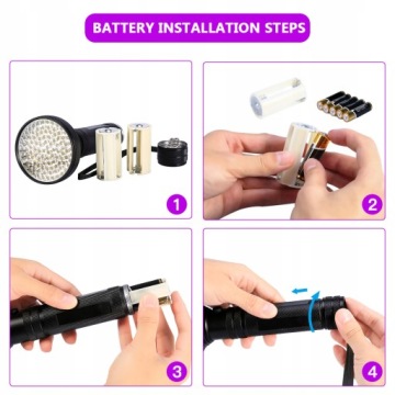 УФ-СВЕТОДИОДНЫЙ ФОНАРЬ ДЛЯ AMBER SEARCH IPX4 100LED