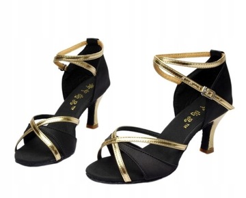 BUTY DO TAŃCA TOWARZYSKIEGO TANECZNE SZPILKI 7cm