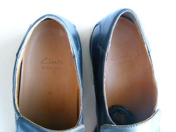 CLARKS komfortowe skórzane mokasyny ROZ.47