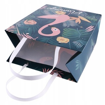 6 sztuk Flamingo Carry Loot Bags Urodziny weselne