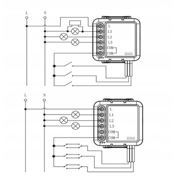 MINI 3CH Реле без нейтрали ZigBee TUYA
