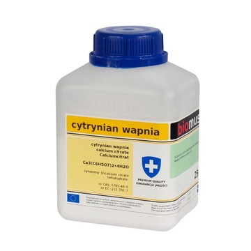 CYTRYNIAN WAPNIA wapń czysty 250g BIOMUS
