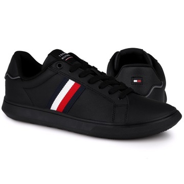 Buty męskie Tommy Hilfiger CORPORATE LEATHER CUP STRIPES