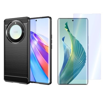 Etui Carbon LUX do Honor Magic 5 Lite 5G +SZKŁO