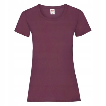 KOSZULKA DAMSKA T-SHIRT FRUIT OF THE LOOM BUR L