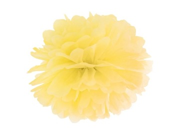 Pompon dekoracyjny Żółty 25cm