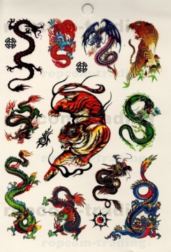 Набор временных моющихся татуировок