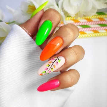 5 лаков NEON Claresa + TOP CLEANER ACETONE BASE