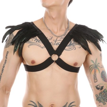 BDSM102 ELASTYCZNY HARNESS na klatkę i uda opaski