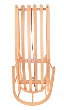 ДЕРЕВЯННЫЕ САНКИ СО СПИНКОЙ и ручкой для вытягивания