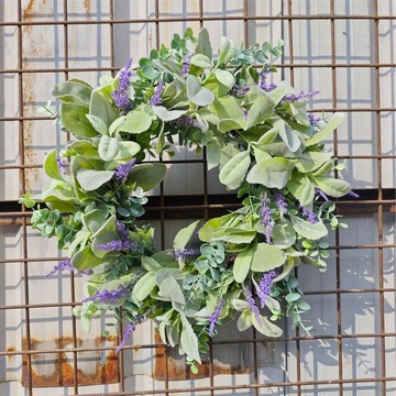 16-дюймовый весенний венок на украшение стены входной двери Univ