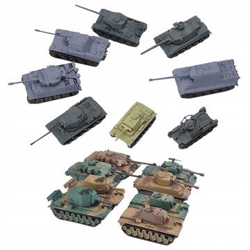 16 szt. 1:72 zmontuj zestawy czołgów DIY Model do
