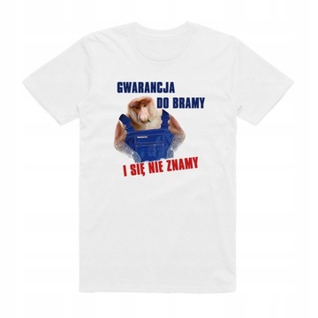XXL - KOSZULKA T-SHIRT NOSACZ JANUSZ ŚMIESZNA