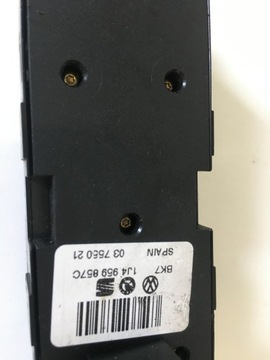 KNOFLÍKY SKEL ŘIDIČE SKODA SUPERB B5 (3U) 1J4959857C