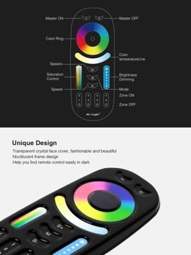 Пульт дистанционного управления miLight FUT092B для 4-зонных лент RGB/RGBW+CCT