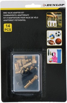 DUNLOP ZESTAW 14 ADAPTERÓW DO POMPEK