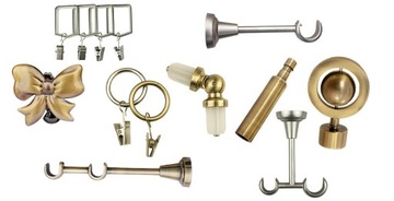 Диаметр ТРУБЫ 16 ШТАНГА 140 см АНТИЧНАЯ ЗОЛОТАЯ КАРДИНА ДЛЯ ШТОР