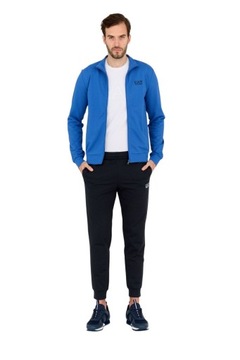 EA7 Dres męski z niebieską bluzą i spodniami S