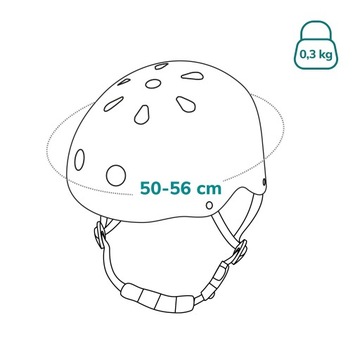 Kask dziecięcy na rower hulajnogę rozmiar S 50-56cm od 2 lat Lionelo Helmet