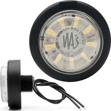 LAMPA OBRYSOWA BIAŁA LED LAMPKA 12/24V TIR WAŚ 673