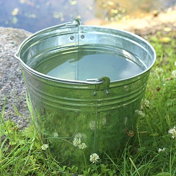 ВЕДРО 12л, металл оцинкованный, серебро, многофункциональное и универсальное.