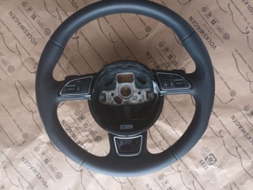 Audi A5 8T лифт A4 B8 Кожаный руль Спортивные подрулевые переключатели 8K0419091BN 12KM