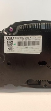 AUDI A5 8T PŘÍSTROJOVÁ DESKA BUDÍKY MPH GB 8T0920983K