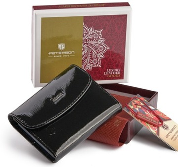 PETERSON SKÓRZANE ETUI KARTY KREDYTOWE WIZYTÓWKI