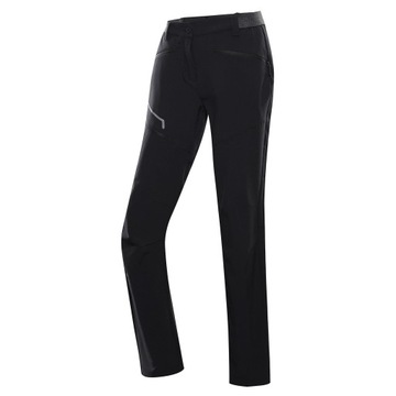 ALPINE PRO Spodnie damskie trekkingowe w góry Ramela czarny r.42/XL