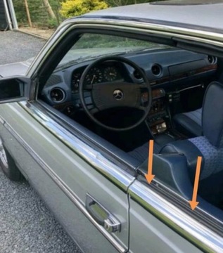 Mercedes C123 Наружные уплотнители заднего стекла