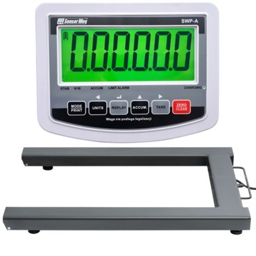 WAGA ELEKTRONICZNA PALETOWA DO PALET PRECYZYJNA 1500kg/200g MAGAZYNOWA LCD