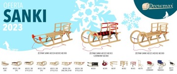 ПОЛЬСКИЕ ДЕРЕВЯННЫЕ САНКИ 90 СМ AD321 БЕСПЛАТНАЯ СТРУНА!