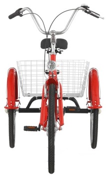 Женский красный трехколесный велосипед Seville 24 дюйма