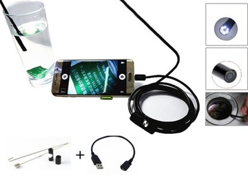 ЭНДОСКОПНАЯ КАМЕРА ДЛЯ ОСМОТРА ANDROID OTG LED 5,5 мм