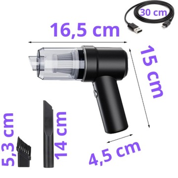 РУЧНОЙ АВТОМОБИЛЬНЫЙ ПЫЛЕСОС для ДОМАШНЕГО АВТОМОБИЛЯ ОФИСНЫХ АВТОМОБИЛЕЙ МОЩНОСТЬЮ 120 Вт Вентилятор