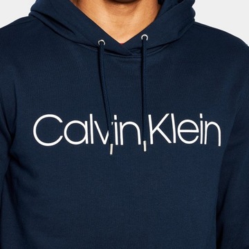 Calvin Klein bluza męska granatowa Cotton Logo Hoodie K10K104060-407 M