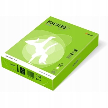 Papier ksero A4 160g MAESTRO COLOR MA42 Spring Gre