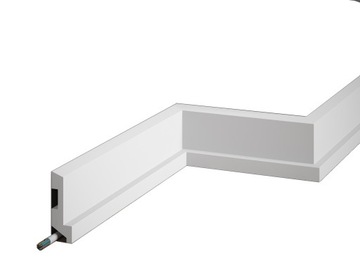 Listwa podłogowa biała Mardom MD024 8 cm