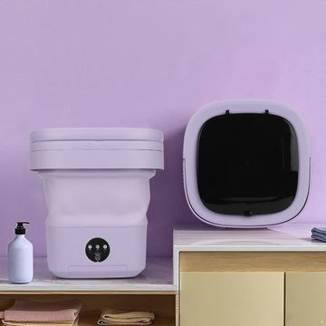 СКЛАДНАЯ СТИРАЛЬНАЯ МАШИНА МИНИ-СТИРАЛЬНАЯ МАШИНА С СИНЕЙ ПОДСВЕТКОЙ МАЛЕНЬКАЯ СТИРАЛЬНАЯ МАШИНА ДЛЯ КВАРТИРЫ