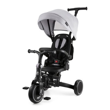 Rowerek trójkołowy 8w1 TOBI FOREST szary – wielofunkcyjny i wygodny