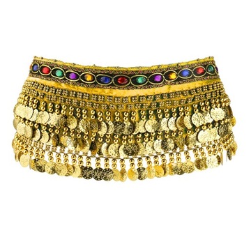 Chustka na biodra do tańca brzucha Bellydancing Hip czerwona