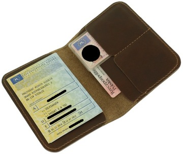 чехол для регистрационной карточки, 5 цветов, кожа