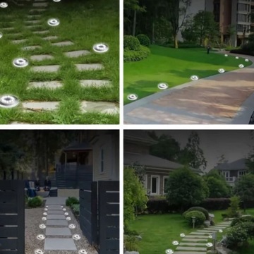 Светодиодная солнечная садовая лампа, уличная садовая лампа, балкон, 12x