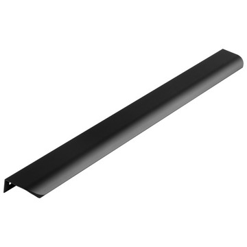 UCHWYT MEBLOWY KRAWĘDZIOWY 416/436 UA2 UA02 CZARNY MAT 416MM + WKRĘTY