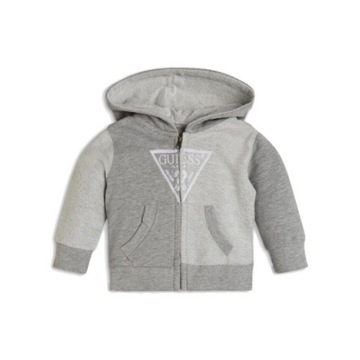 GUESS SZARA LOGOWANA BLUZA (3-6M)