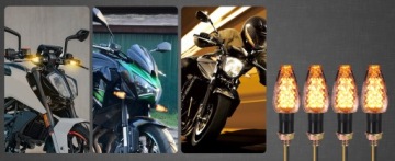 4x СВЕТОДИОДНЫЕ ДИСПЛЕИ С УПРАВЛЕНИЕМ MOTORCYCLE QUAD ATV SKUTER 14 LED 12V M10