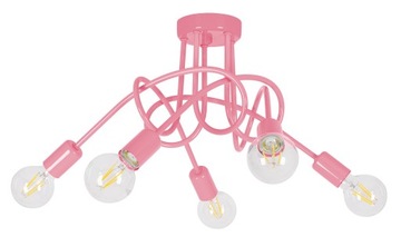 Lampa wisząca sufitowa żyrandol dzieci PASTI RÓŻ