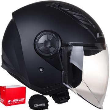 Kask motocyklowy otwarty LS2 OF616 AIRFLOW II czarny mat JET ECE 22.06